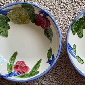 2x 5” Diameter 1995 Franciscan Made-In-England Dipping Bowls
